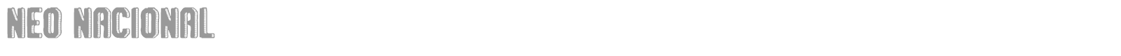 Neo Nacional font preview